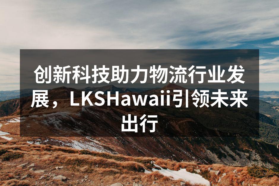 LKSHawaii无人机配送现场